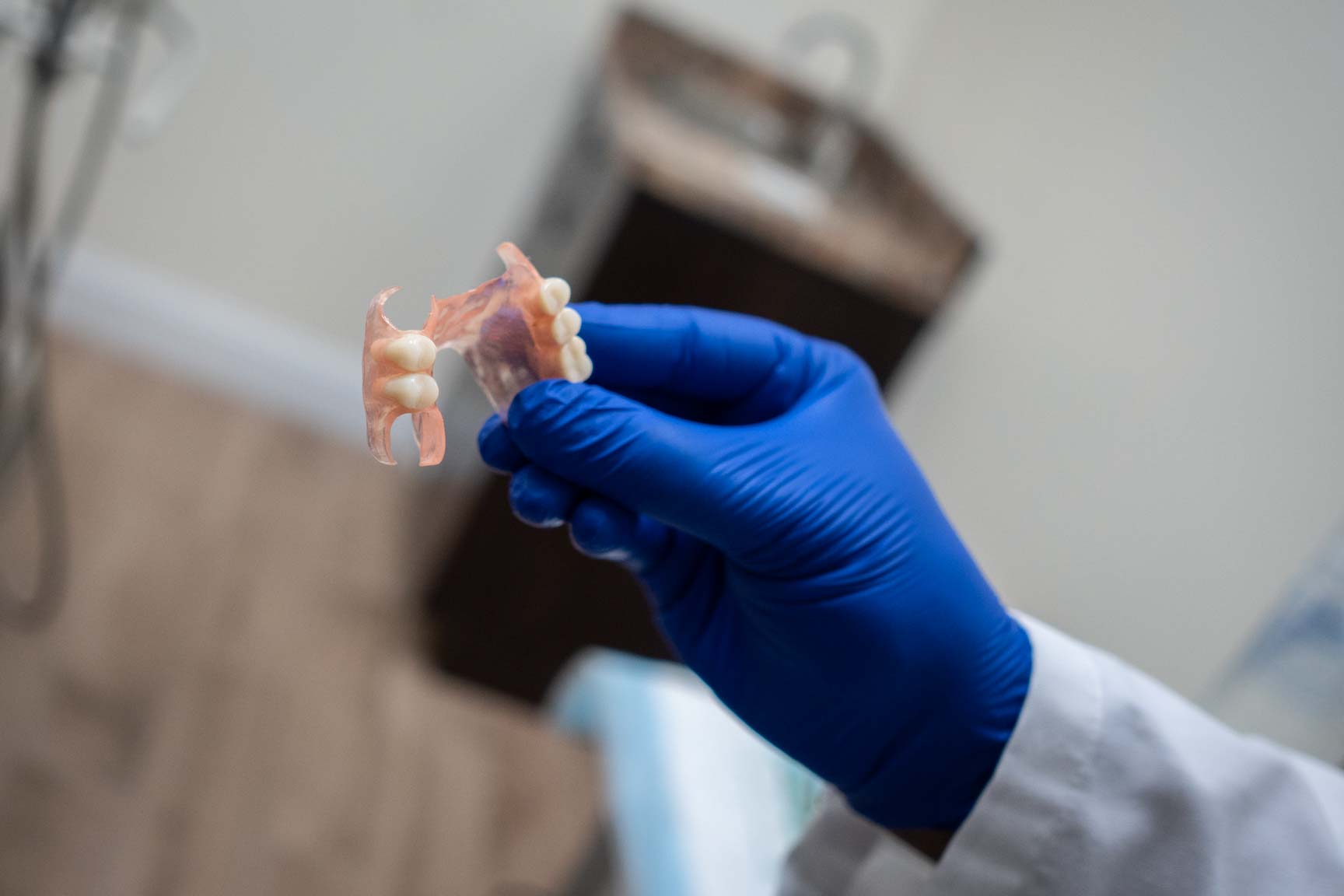 A photo of a partial denture at Aesthetic Dental in North Bergen, New Jersey