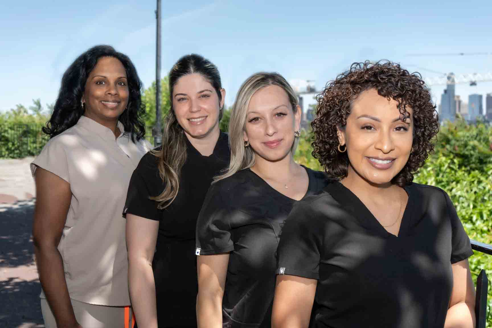 The Aesthetic Dental team photographed in West New York, New Jersey